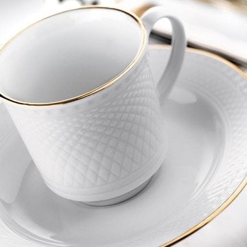 Kütahya Porselen Zümrüt 84 Parça Altın Fileli Yemek Takımı