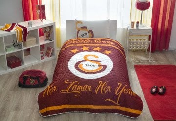 Taç Galatasaray Logo Yatak Örtüsü + Yastık Kılıfı