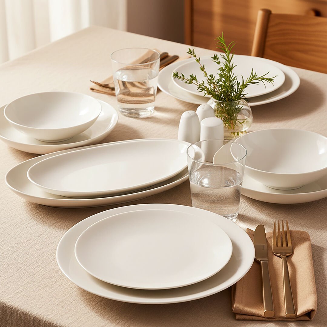 Güral Porselen Atina 60 Parça Yemek Takımı Filesiz