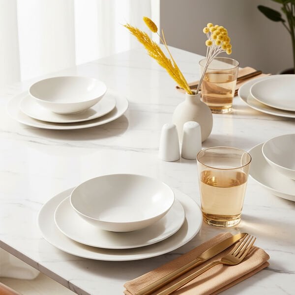 Güral Porselen Atina 60 Parça Yemek Takımı Filesiz