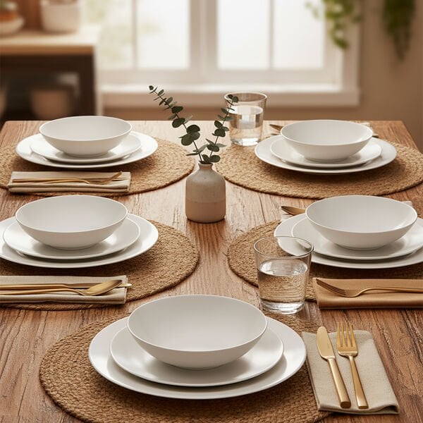 Güral Porselen Atina 60 Parça Yemek Takımı Filesiz