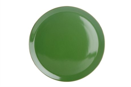 Porland Morocco Düz Tabak Yeşil 32cm