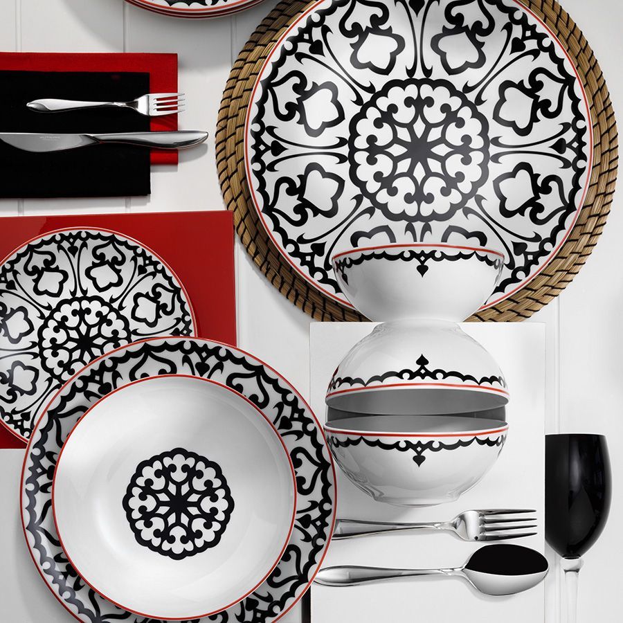 Kütahya Porselen 596612 Desen 24 Parça Yemek Seti