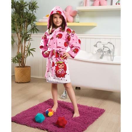 Taç Strawberry Shortcake  Bornoz 6-8 Yaş