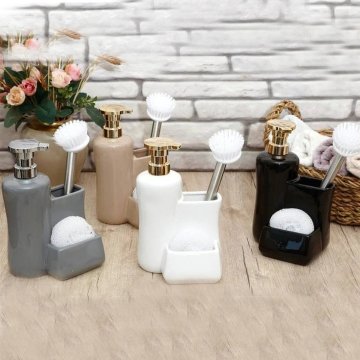 Fecra Soft Porselen Mutfak Seti Siyah