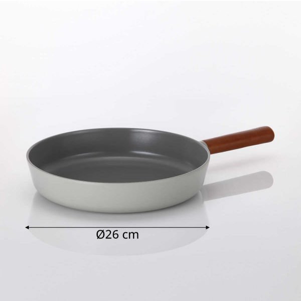 Neoflam Fika Alüminyum Döküm Tava Gri 26 Cm