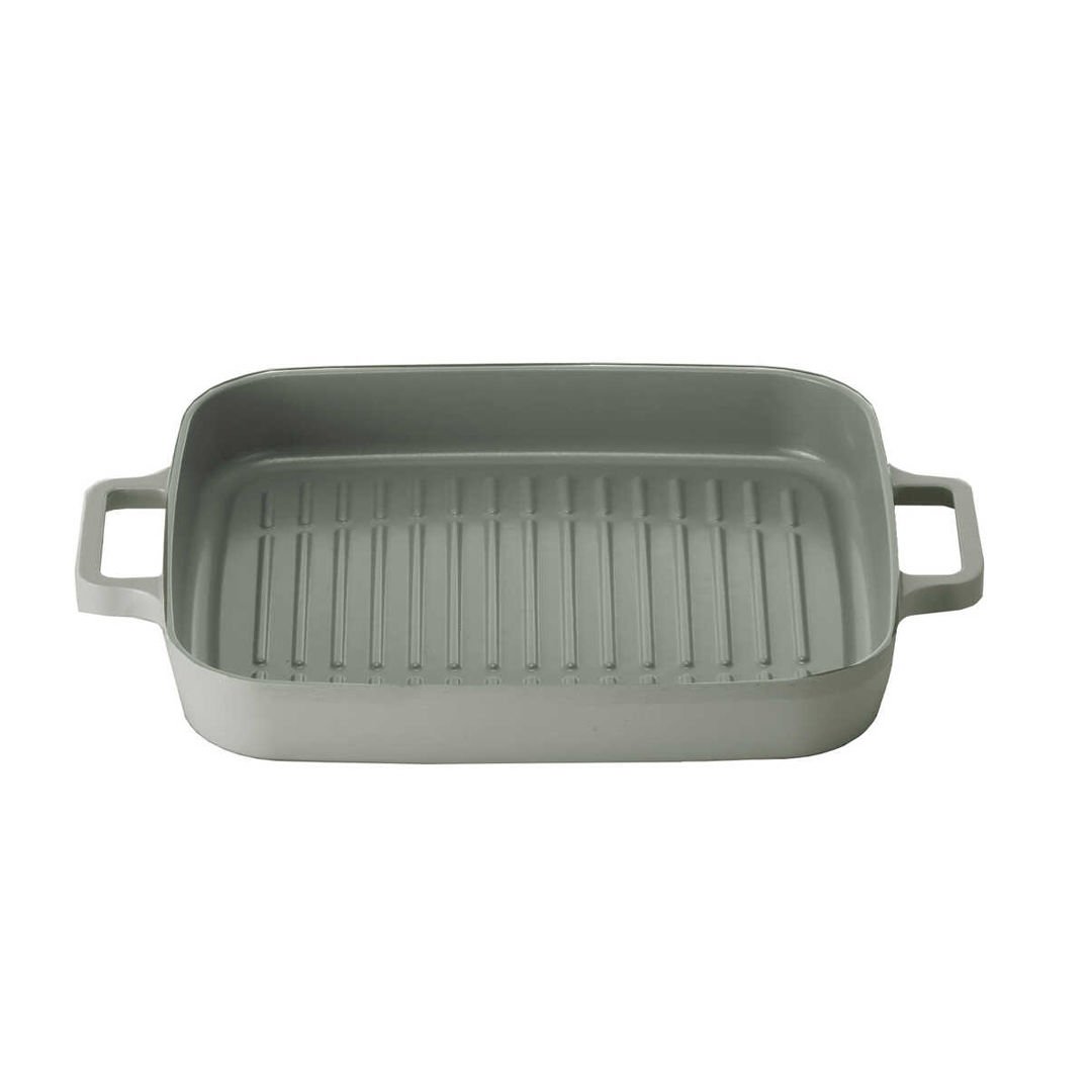 Neoflam Fika Dikdörtgen Aluminyum Grill Tava 28 Cm Gri