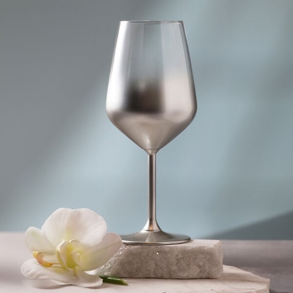 Rakle Glow 6'lı Su Kadehi Seti Gümüş