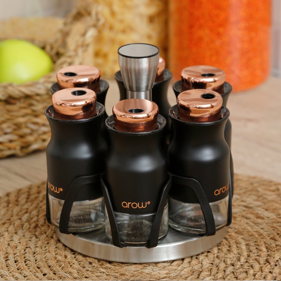 Fecra Arow Lady Baharat Takımı 6 Lı Siyah