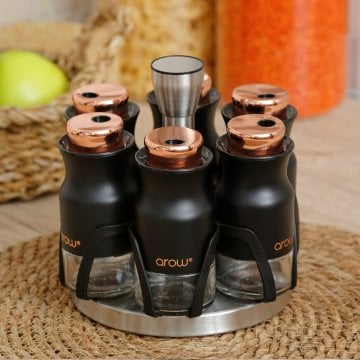 Fecra Arow Lady Baharat Takımı 6 Lı Siyah