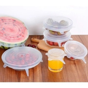 Fecra Tazeliği Koruyan 6'lı Silikon Strech Kapaklar