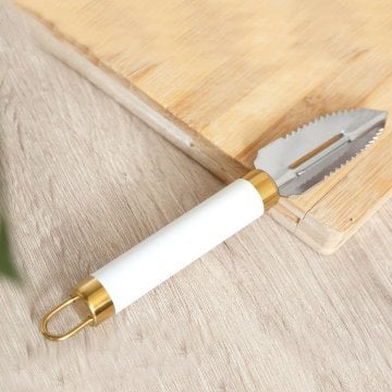Fecra Beyaz Gold 7 Parça Pratik Mutfak Gereçleri Seti