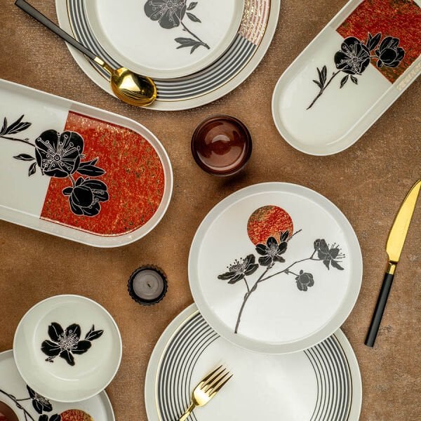 Kütahya Porselen Bone V From 26 Parça Yemek Takımı 11684