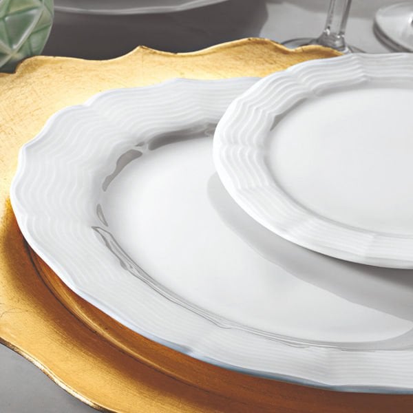 Porland Wavy Beyaz 18 Parça Yemek Takımı
