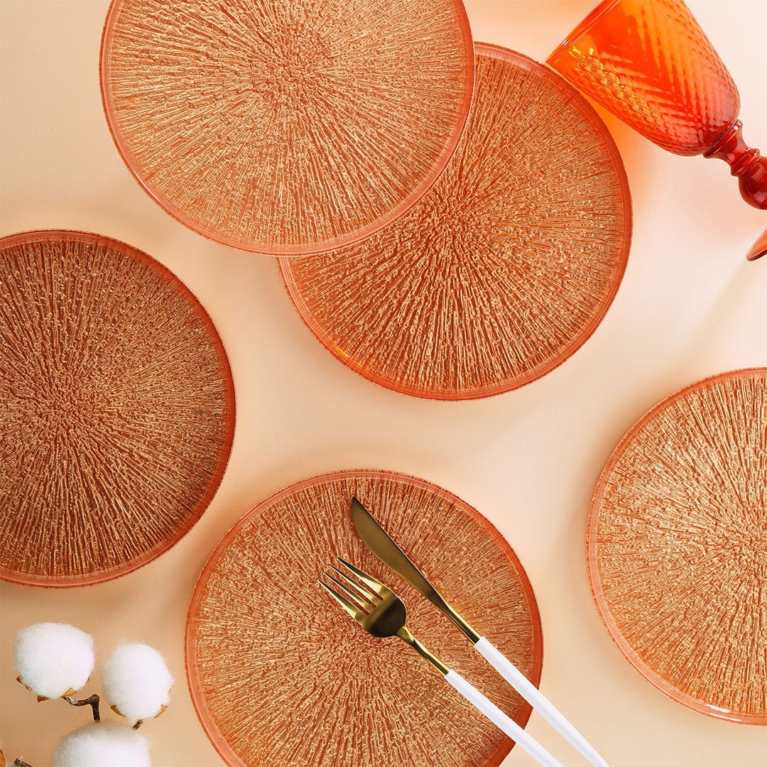 Fecra Rita 6'lı Pasta Tabağı Seti Güz 21 Cm