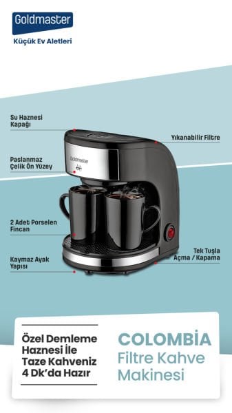 GoldMaster Filtre Kahve Makinesi Colombia By- 4303