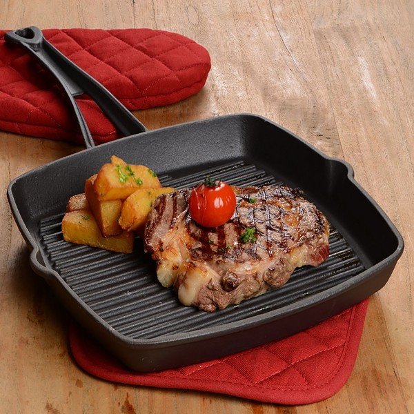 Lava 26X26Cm Metal Saplı Döküm Izgara Tava