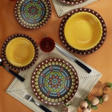 Kütahya Porselen Nano Ceram 24 Parça Yemek Seti Dg291