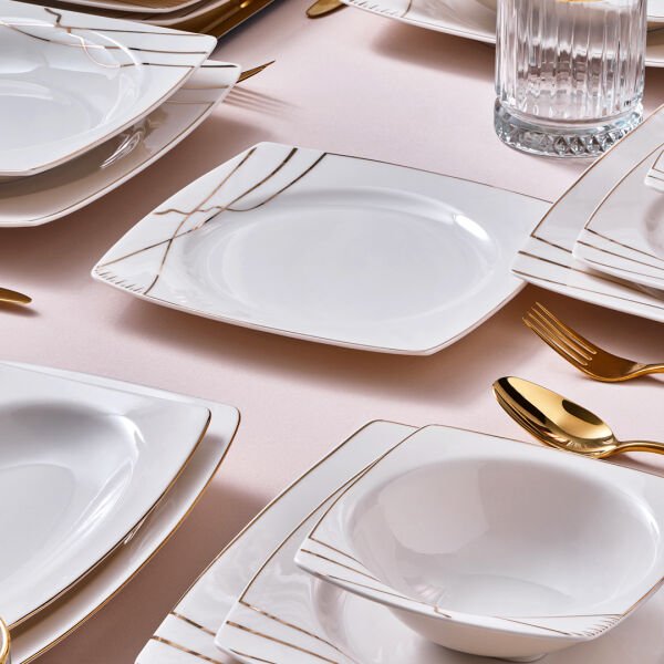 Güral Porselen Caroline 24 Parça Yemek Seti 6729