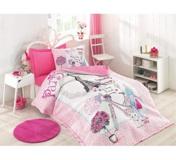 Junior Best Friend Tek Kişilik Complete Set Pembe