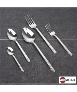 Acar Akasya 30 Parça Çatal Kaşık Bıçak Takımı