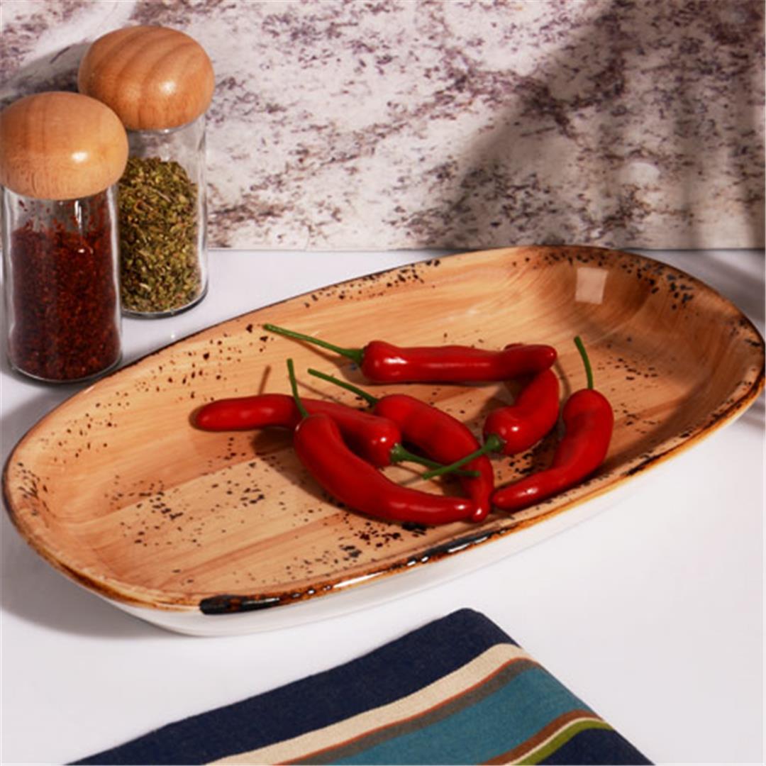 By Bone Vintage Zest 29 Cm Oval Tabak