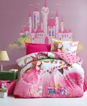 Junior Princess Tek Kişilik Nevresim Takımı Pembe