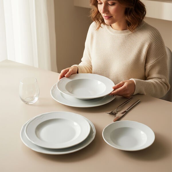 Güral Porselen Venedik 24 Parça  Yemek Takımı