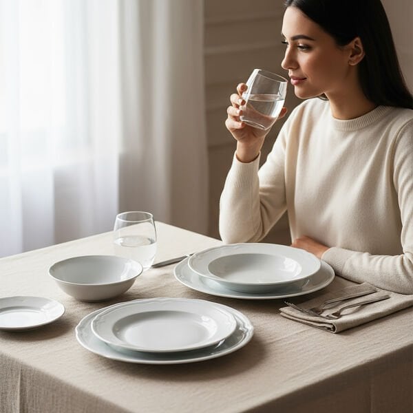 Güral Porselen Venedik 24 Parça  Yemek Takımı