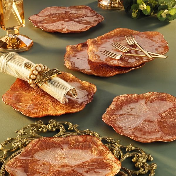 Fecra Elroy 6'lı Pasta Tabağı Seti Güz 22 Cm