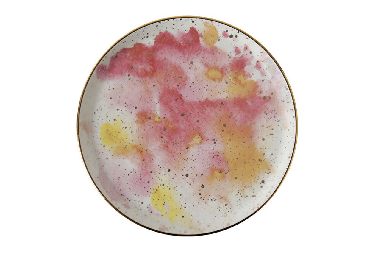 Porland Cosmos Desen1 Düz Tabak 20cm