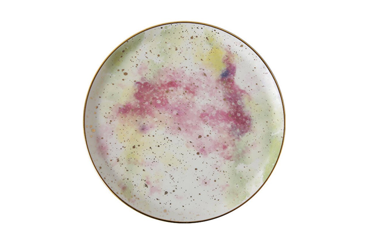 Porland Cosmos Desen2 Düz Tabak 20cm