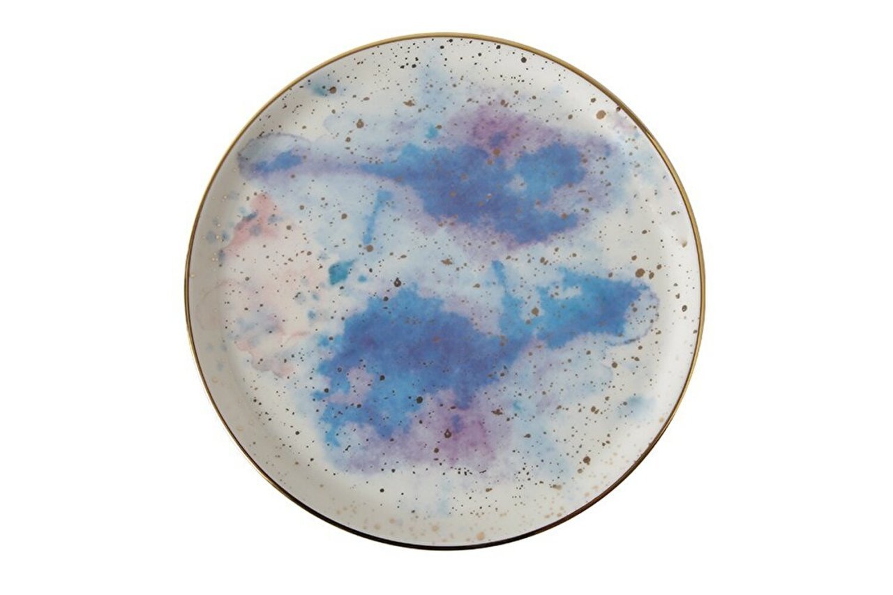 Porland Cosmos Desen4 Düz Tabak 20cm