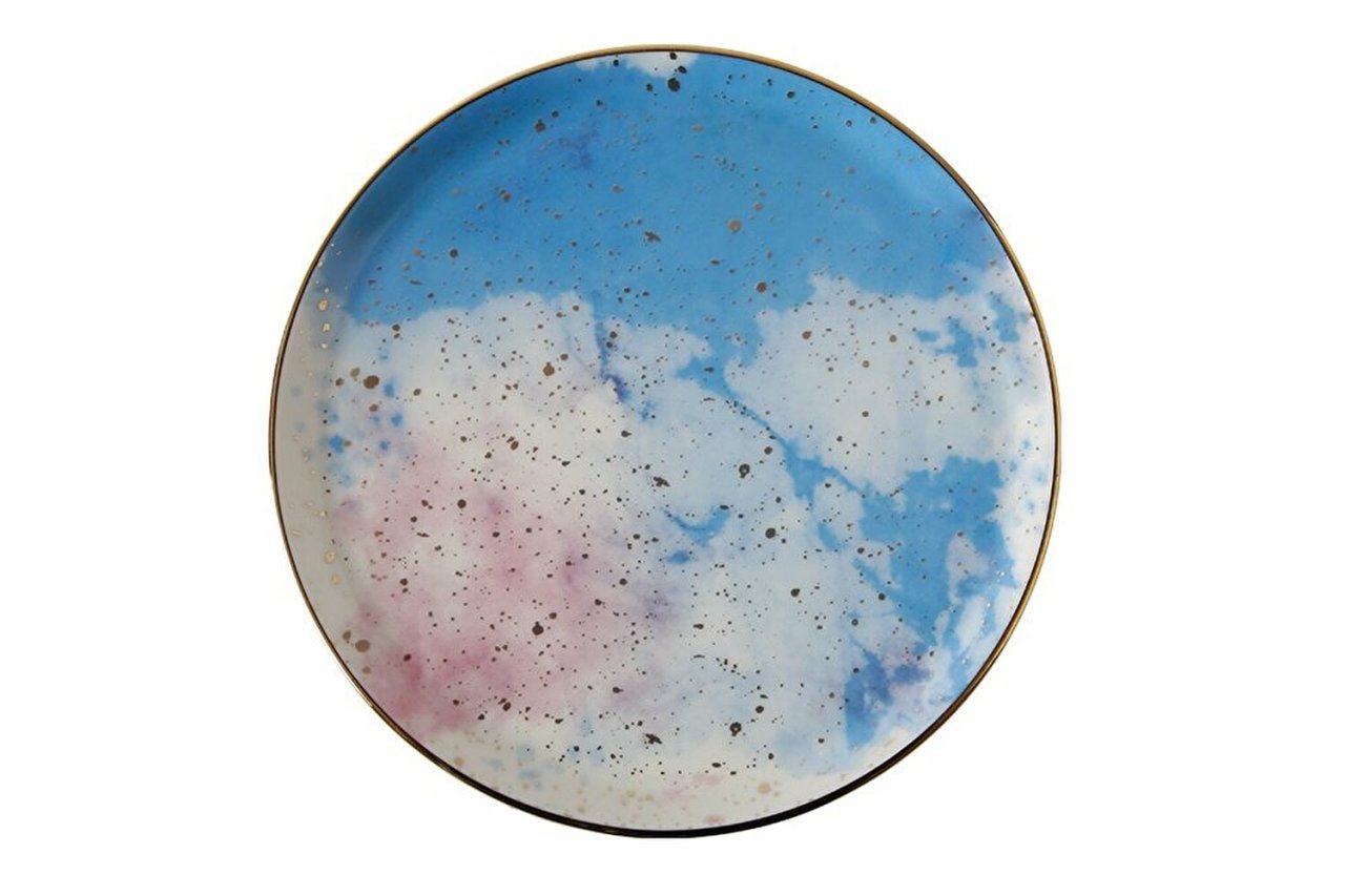 Porland Cosmos Desen5 Düz Tabak 20cm