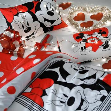 Taç Disney Minnie&Mickey Dotty Nevresim Takımı