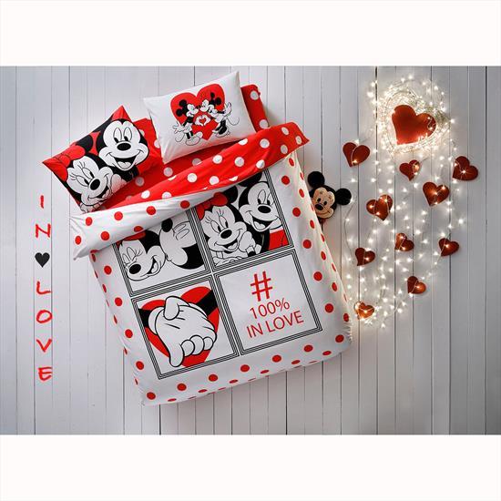 Taç Disney Minnie&Mickey Dotty Nevresim Takımı