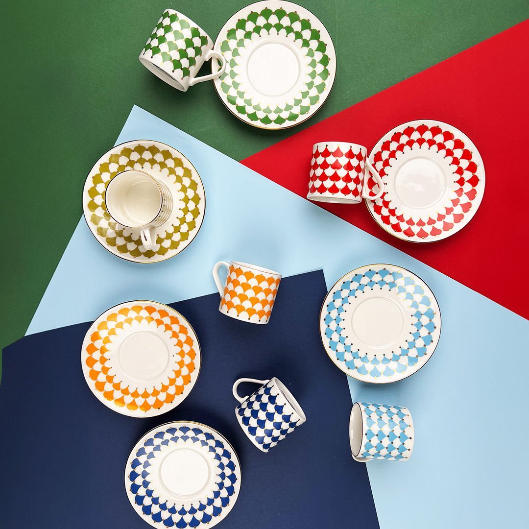 Porser Peyda Mix 12 Parça Kahve Fincan Takımı