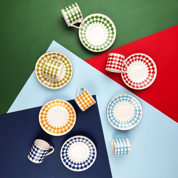 Porser Peyda Mix 12 Parça Kahve Fincan Takımı