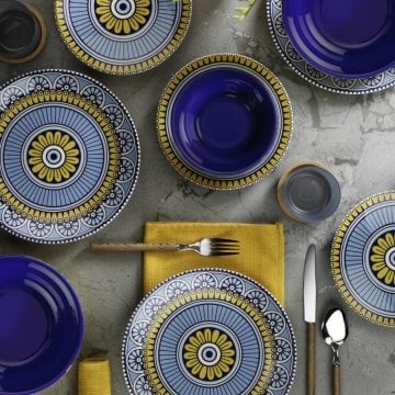Kütahya Porselen Nano Ceram 24 Parça Yemek Seti DG 290