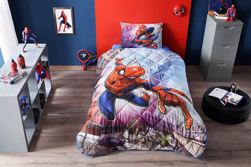 Taç Spiderman Yorgan Seti