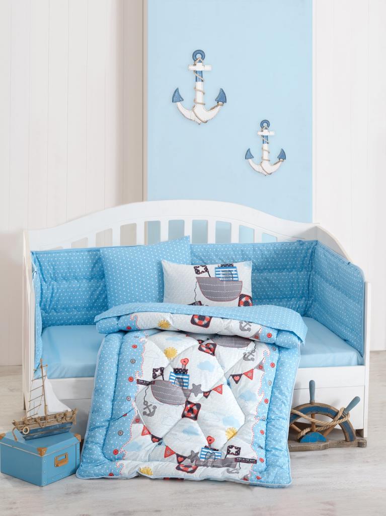 Cotton Box Gemici Mavi - Ranforce Bebek Uyku Seti
