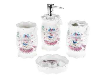 LOVE BIRD 4 PARÇA BANYO SETİ