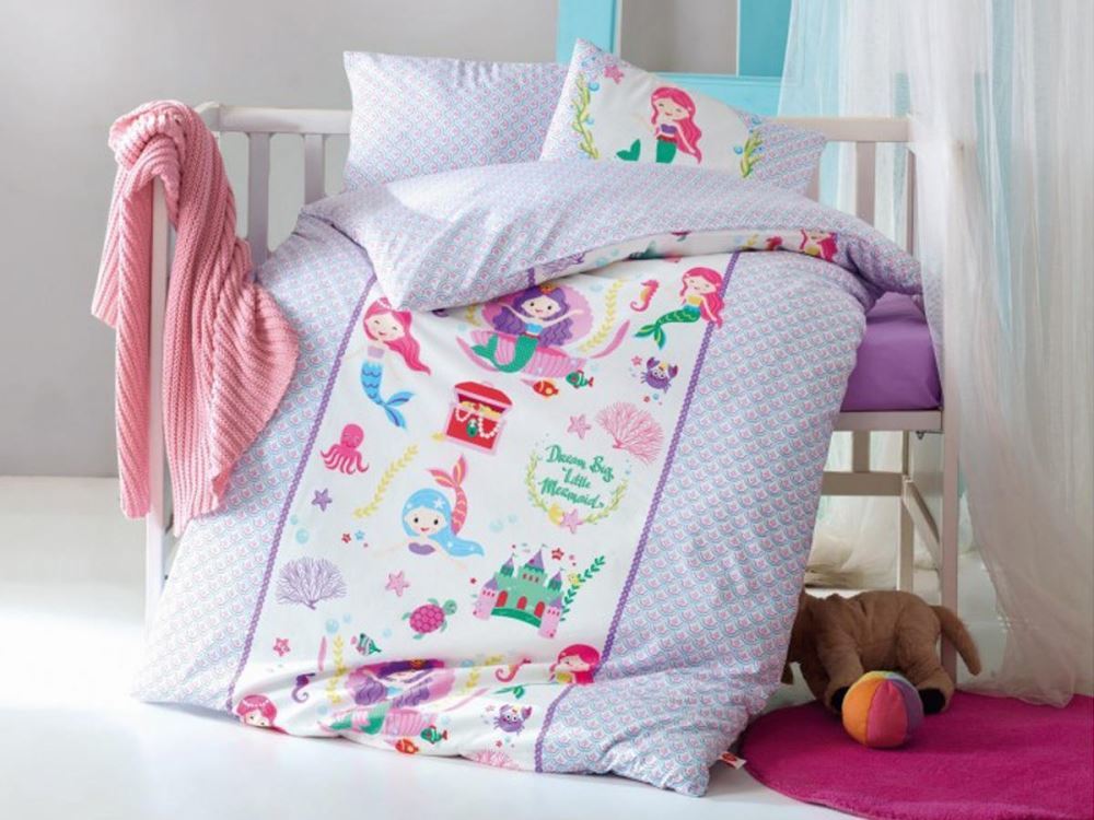Cotton Box Bebek Nevresim Takımı Denizkızı Lila
