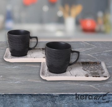 Keramika 4 Parça Doğaltaş Atıştırmalık Set