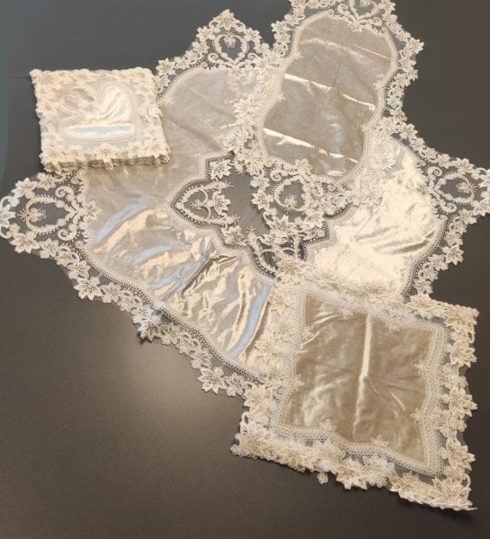 Soley Selection Kadife Romina Cappuccino 16 Parça Salon Takımı