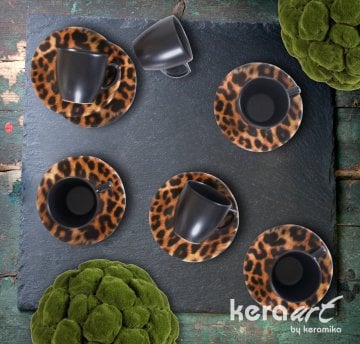 Keramika 12 Parça 6 Kişilik Kahve Takımı
