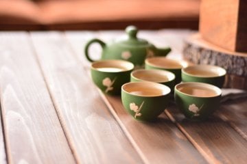 Bambum Fornia 8 Parça Çay Sunum Seti Yeşil