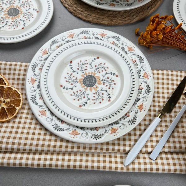 Porser Sunflower 24 Parça Yemek Takımı