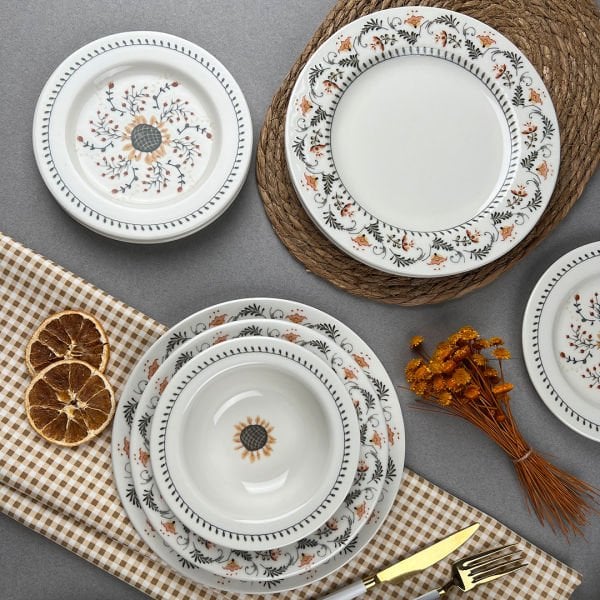 Porser Sunflower 24 Parça Yemek Takımı