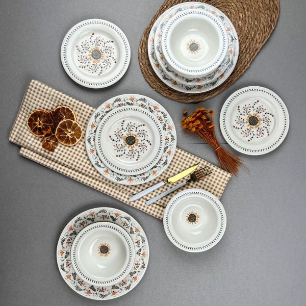 Porser Sunflower 24 Parça Yemek Takımı
